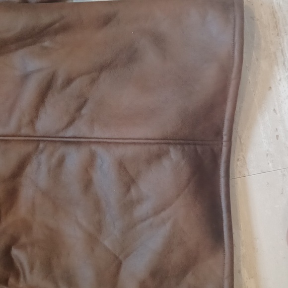 NWT Rainforest All-Weather Faux Leather/Suede Chestnut Brown Versatile Jacket - Picture 10 of 11